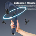 Electric Fascia Massager Body Relaxation Trigger Point Massage Device with 5 Interchangeable Heads - Grey