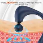 Electric Fascia Massager Body Relaxation Trigger Point Massage Device with 5 Interchangeable Heads - Grey