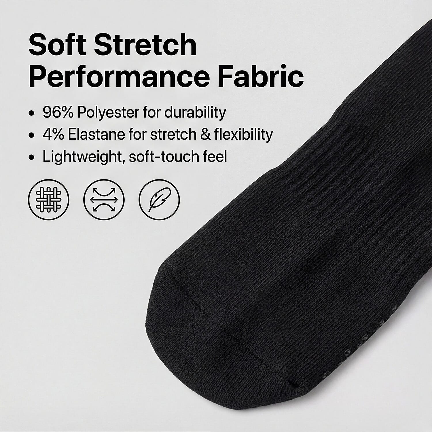 Socks (Size - One Size) - Black & Black