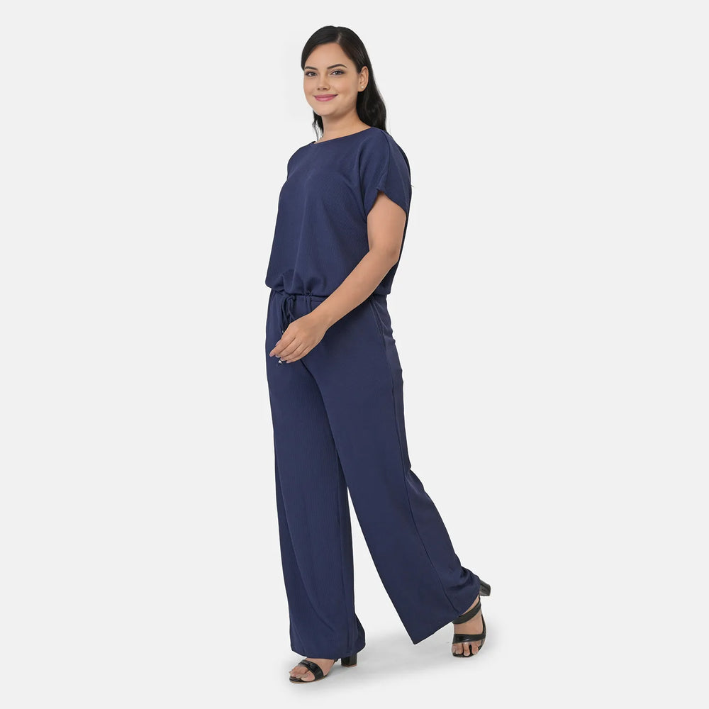 & Maisi Patterned Jumpsuit (Size - One Size) - Navy_8430842_1