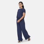 & Maisi Patterned Jumpsuit (Size - One Size) - Navy_8430842_1