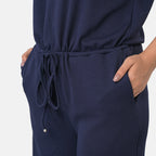 & Maisi Patterned Jumpsuit (Size - One Size) - Navy_8430842_4