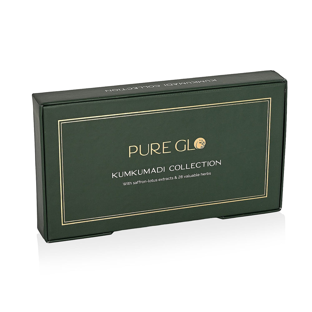 Pure Glo Discovery Set Of 5 Kumkumadi Gift Face Cream, Cold Cream, Night Gel, Body Oil - Face Oil - 5ml Each