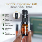 Pure Glo Discovery Set Of 5 Kumkumadi Gift Face Cream, Cold Cream, Night Gel, Body Oil - Face Oil - 5ml Each