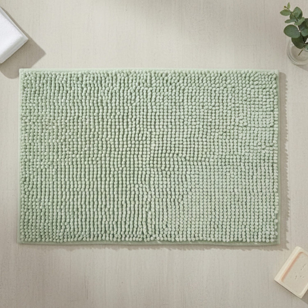 Ultra-Absorbent Noodle Bathmat (60 x 40 cm) - Green