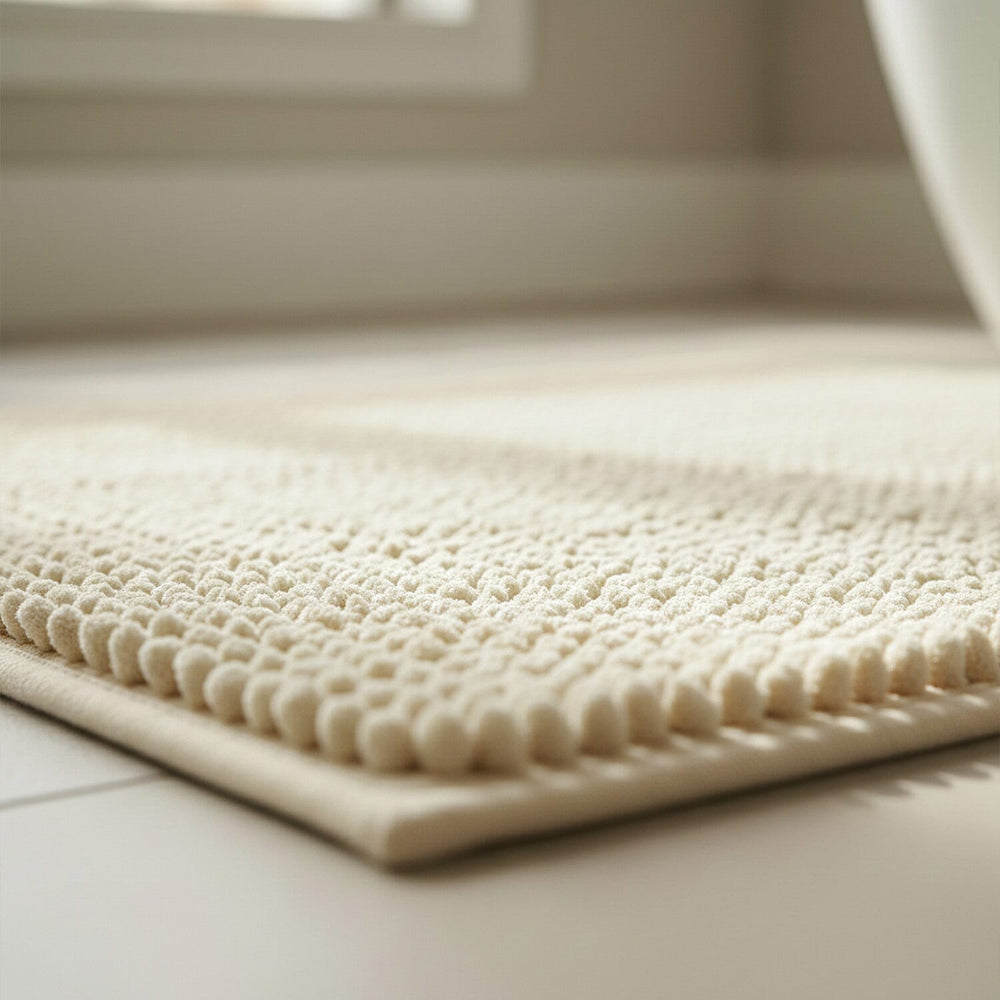 Ultra-Absorbent Noodle Bathmat (60 x 40 cm) - Beige