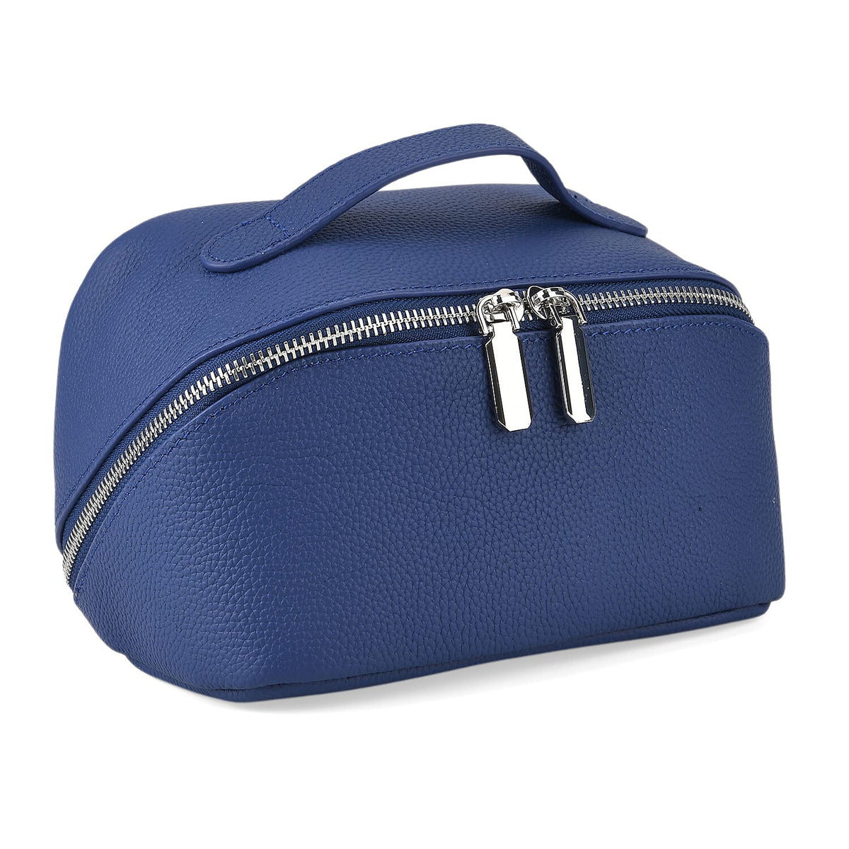 Genuine Leather Luxury Compact Cosmetic Travel Bag