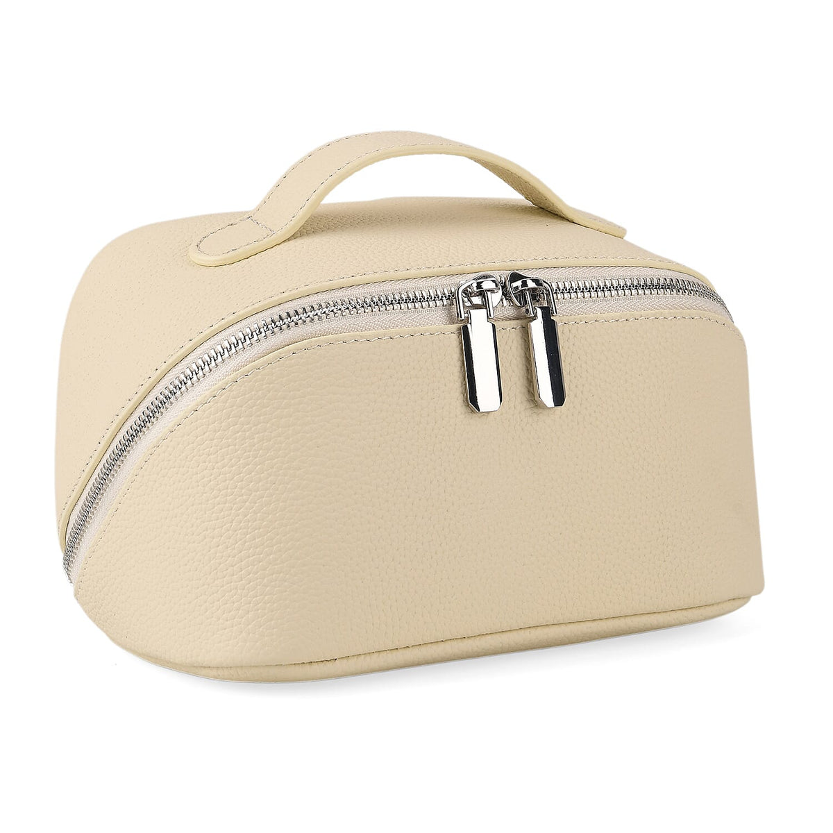 Genuine Leather Luxury Compact Cosmetic Travel Bag