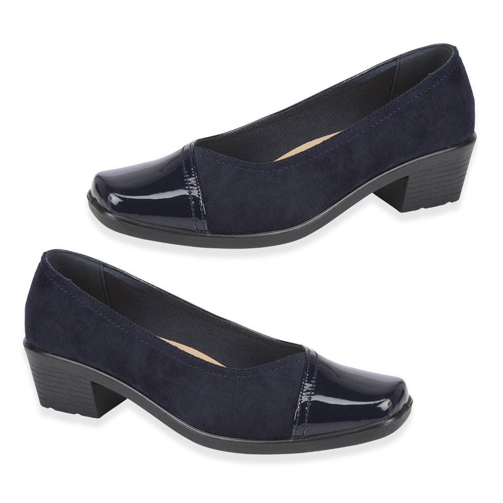 Shoertee Comfort Ladies Shoe (Size - 6) - Navy_8438215