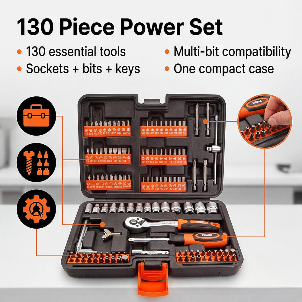 Rolson Dr. Ratchet Socket - Bits Set - 130 Pcs