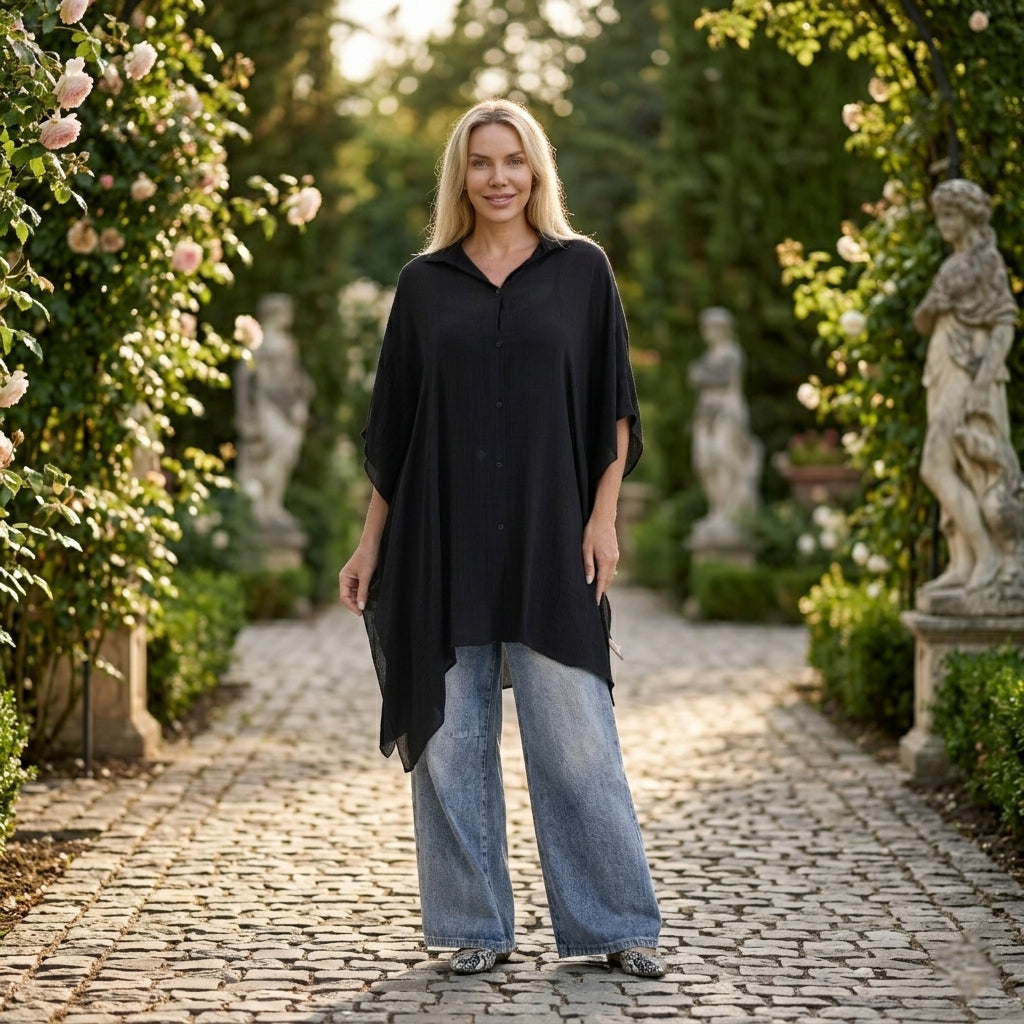 & Maisi Shirt (Size - One Size) - Black & Black_8439074_1