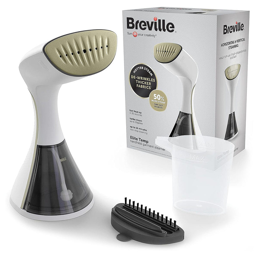 Breville EliteTEMP Handheld Garment Steamer - White