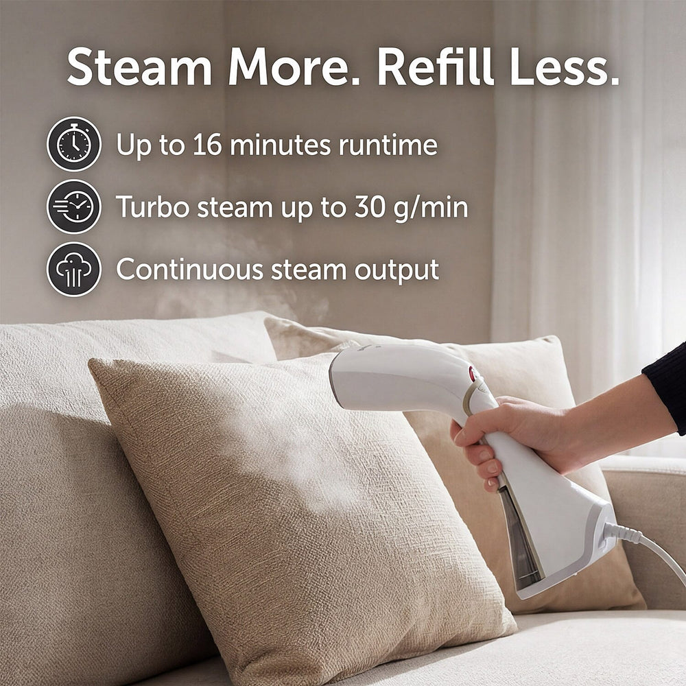 Breville EliteTEMP Handheld Garment Steamer - White
