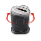 DeLonghi 2KW Capsule Twist Ceramic Heater - 2000W Remote Controlled LED Display 24 hour Timer - 29.4 cm height, 22.4 cm width, 14.2 cm depth, 1.9 kg