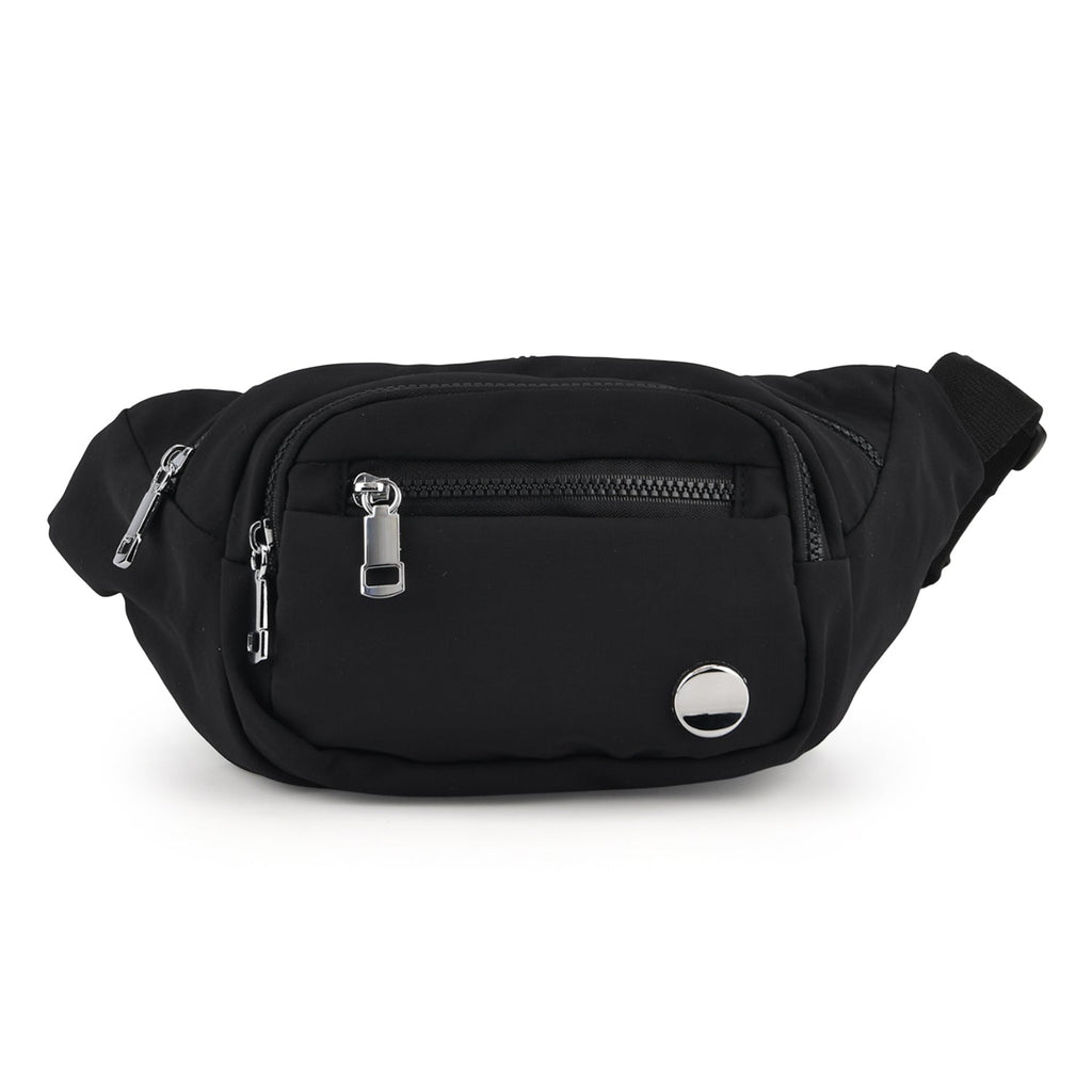 Water-Resistant Multi-Pocket Waist Saddle Bag with Adjustable Strap
