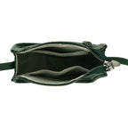 Genuine Leather Crossbody Bag - Green_8448125_5