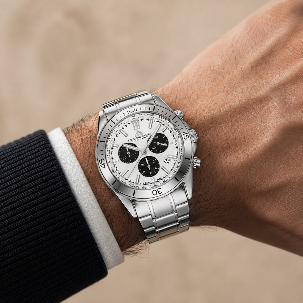 Christophe Duchamp Swiss Quartz Mens Watch in Stainless Steel - Silver_8465842_1