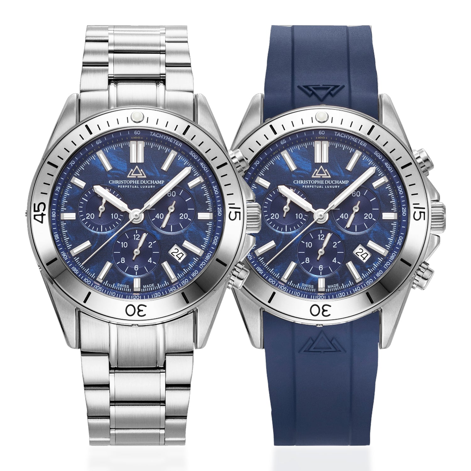 Christophe Duchamp Swiss Quartz Mens Watch in Stainless Steel - Silver_8465842_2