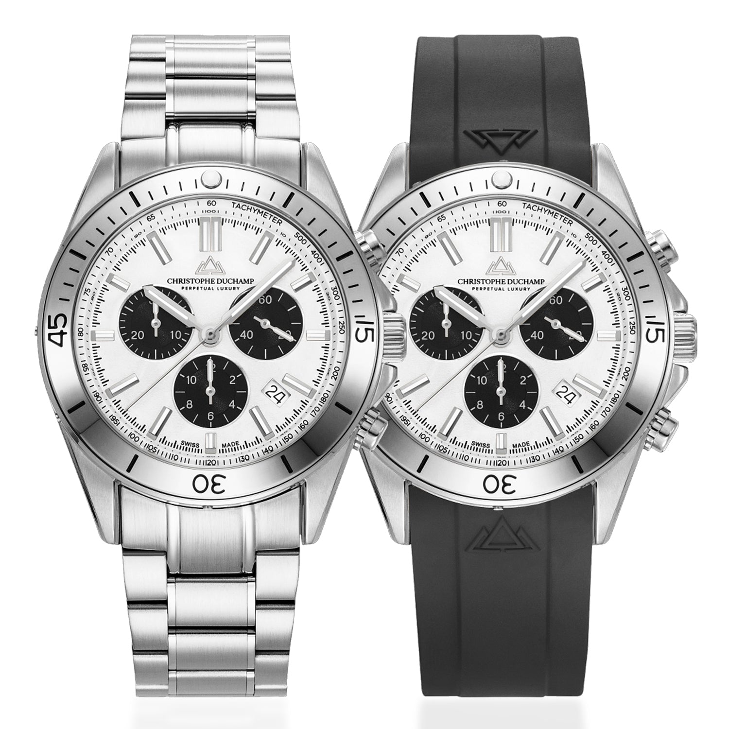 Christophe Duchamp Swiss Quartz Mens Watch in Stainless Steel - Silver_8465843_2
