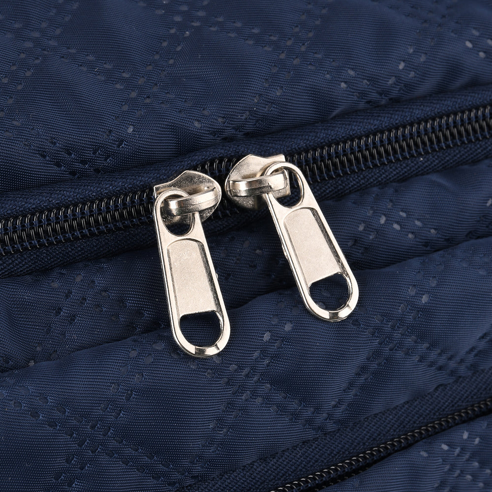 Designer Inspired - 3 Pcs Quilted Travel Bag Set - Navy_8465881_8
