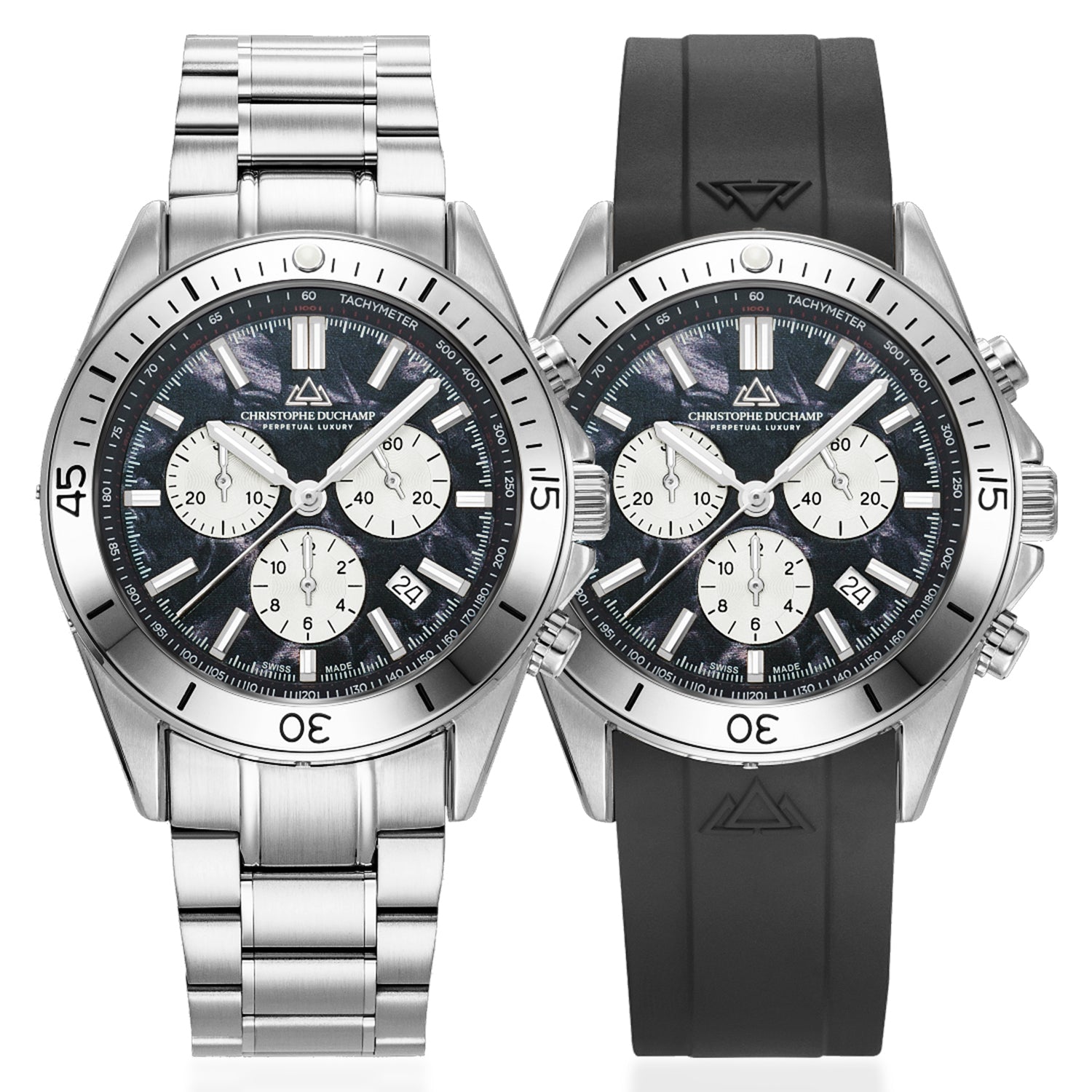 Christophe Duchamp Swiss Quartz Mens Watch in Stainless Steel - Silver_8465894_2