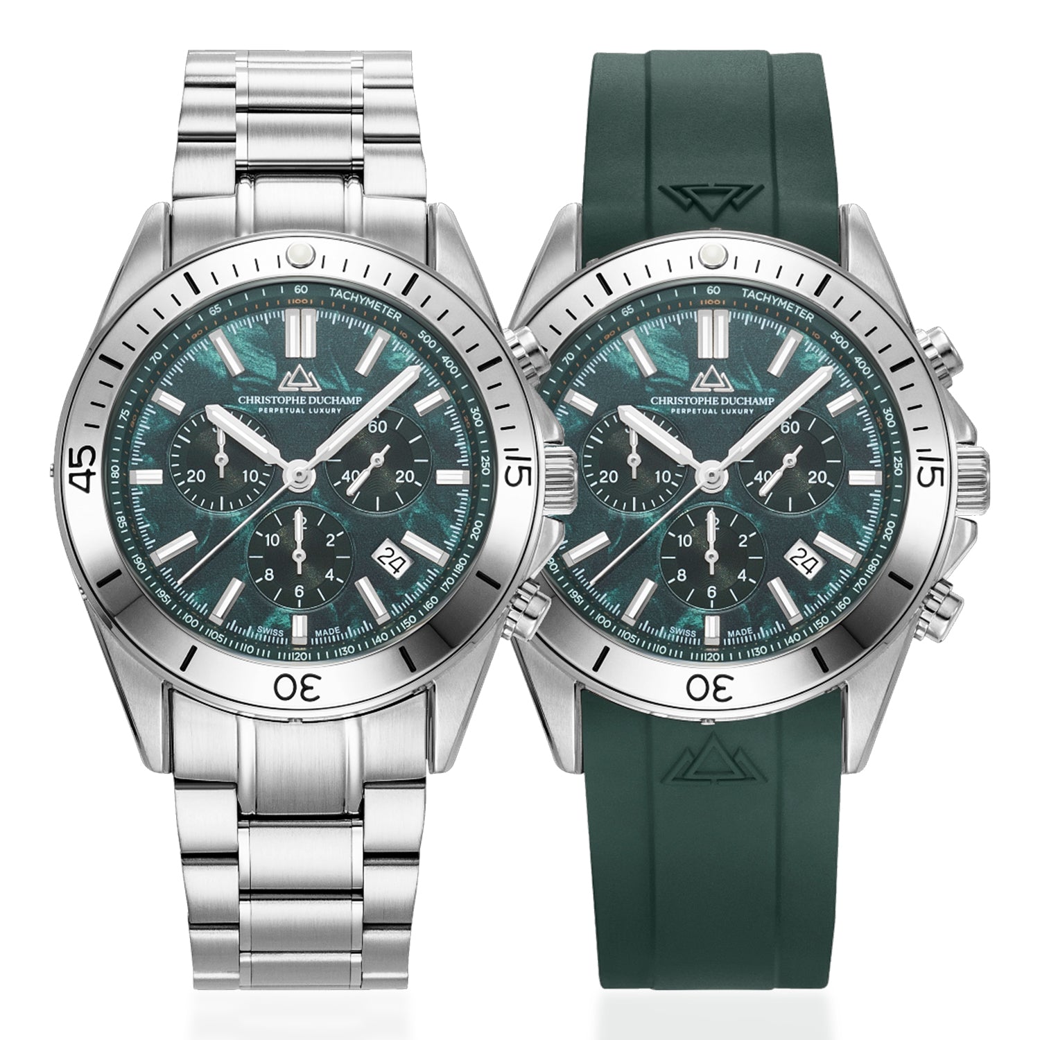 Christophe Duchamp Swiss Quartz Mens Watch in Stainless Steel - Silver_8465896_2
