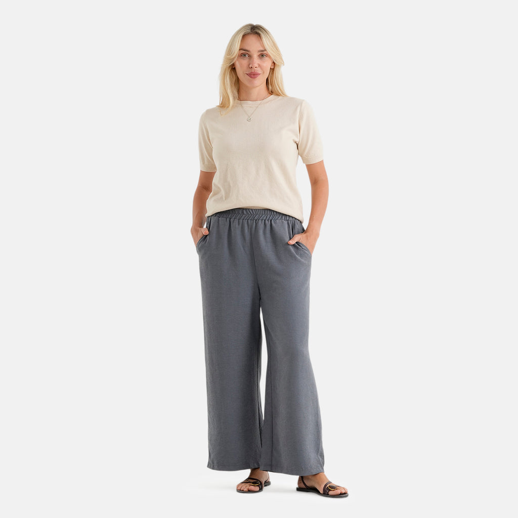 & Maisi Patterned Jean and Pant/Trouser (Size - Large) - Khaki_8477213