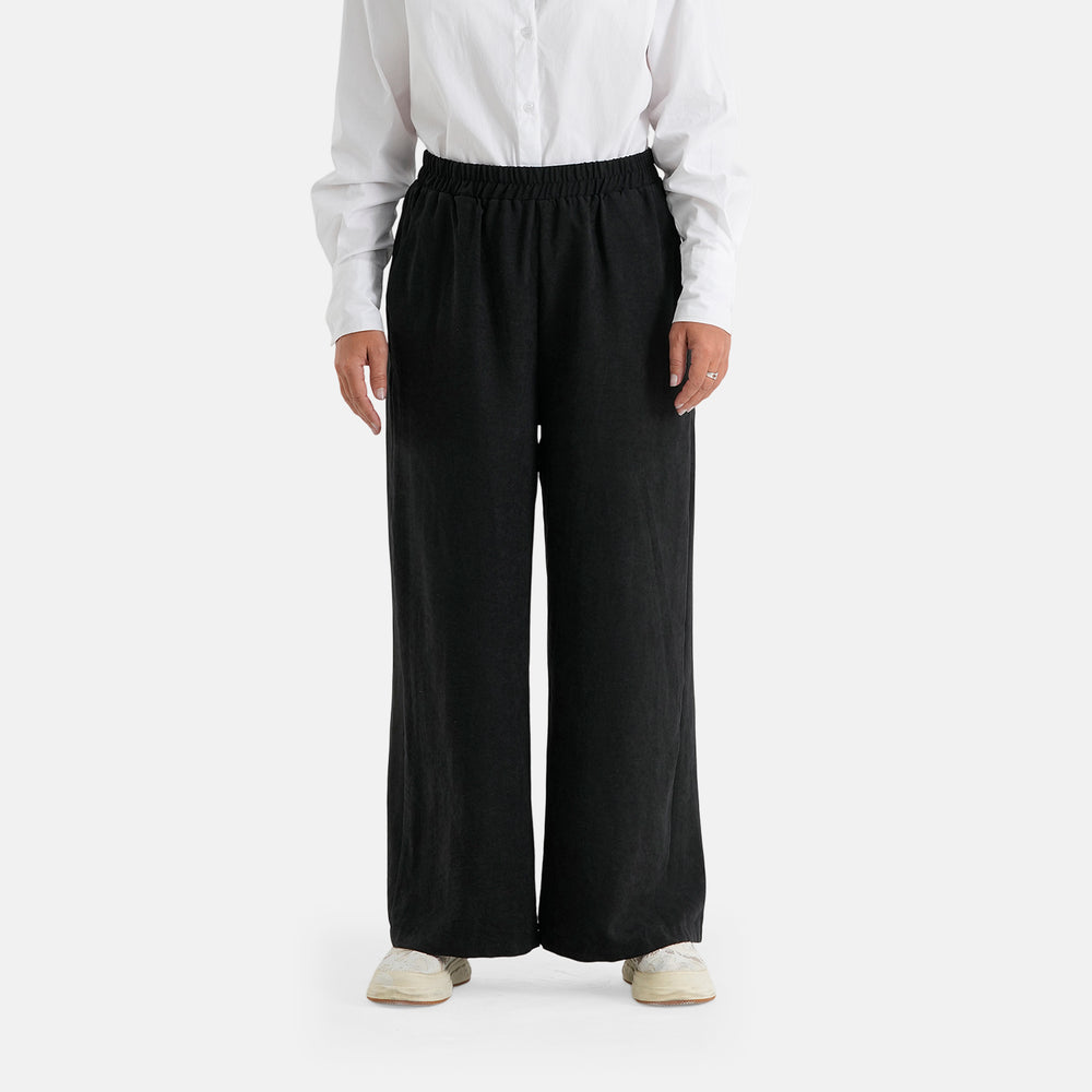& Maisi Solid Jean and Pant/Trouser (Size - Large) - Black & Black_8477496_1