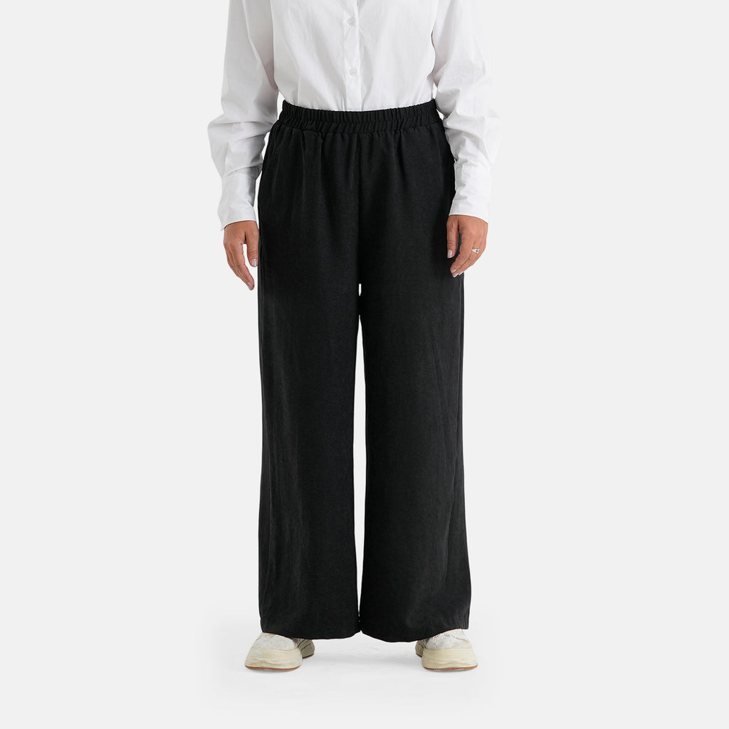 & Maisi Solid Jean and Pant/Trouser (Size - Large) - Black & Black_8477496_1