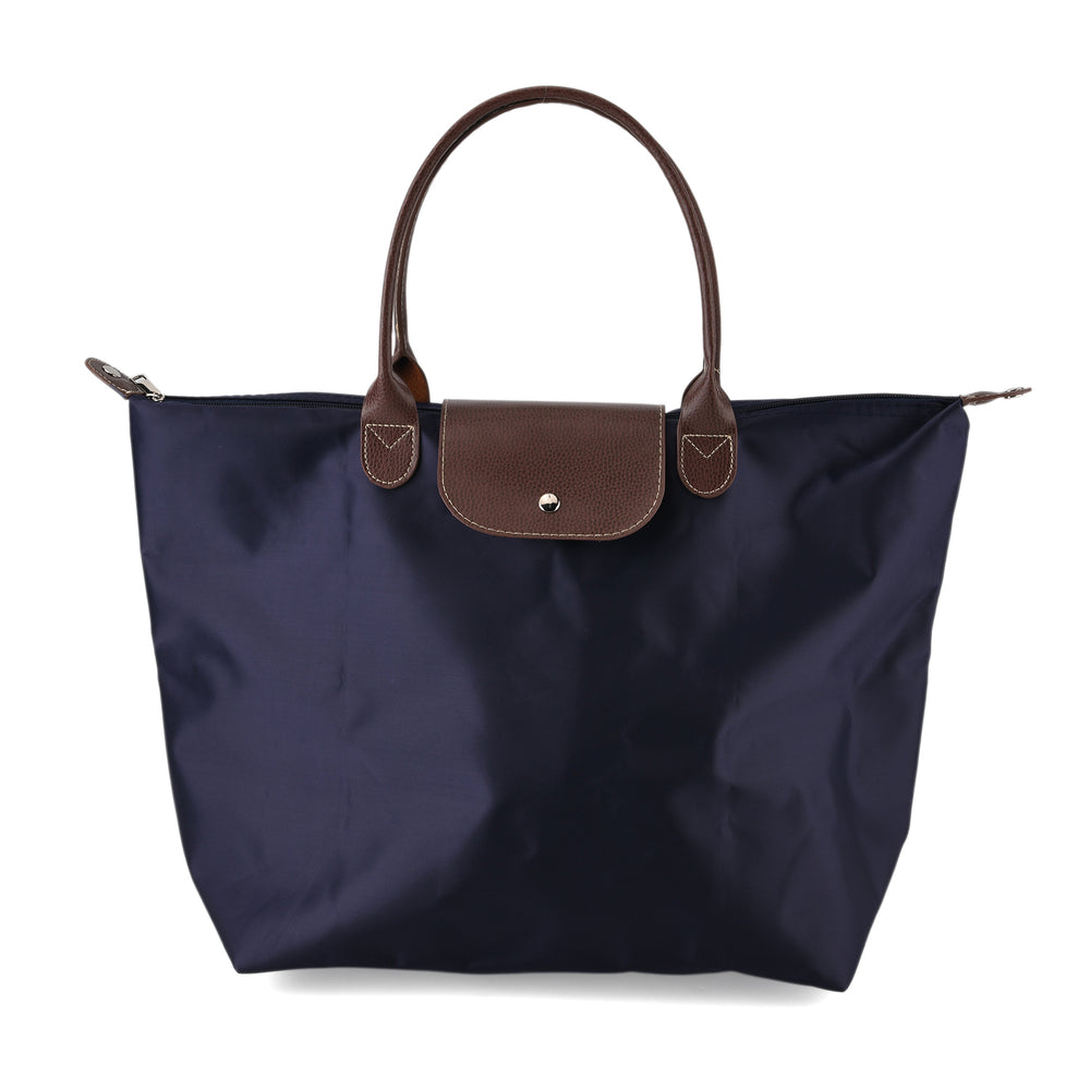 Styled By Nylon Patterned Tote Bag (Size 55x36x18 cm) - Navy_8477793