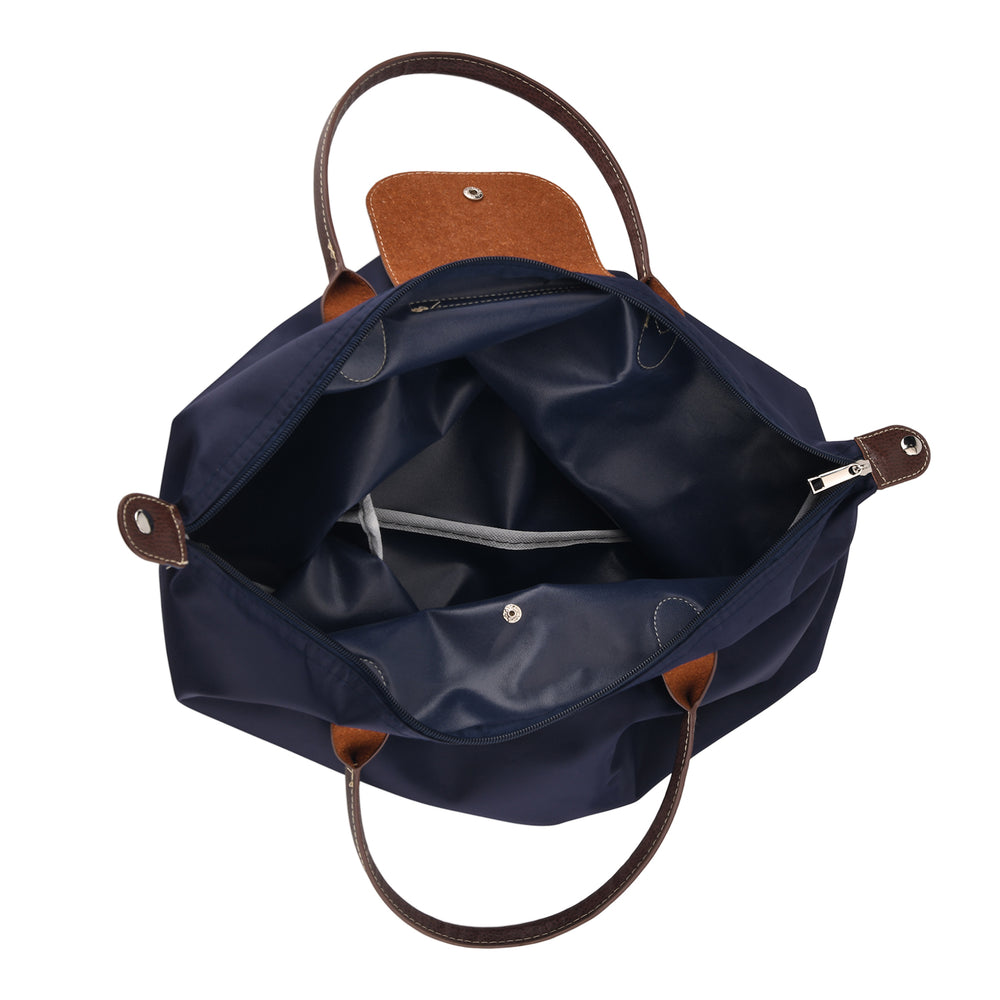 Styled By Nylon Patterned Tote Bag (Size 55x36x18 cm) - Navy_8477793_5