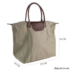 Styled By Nylon Patterned Tote Bag (Size 55x36x18 cm) - Grey_8477797_7