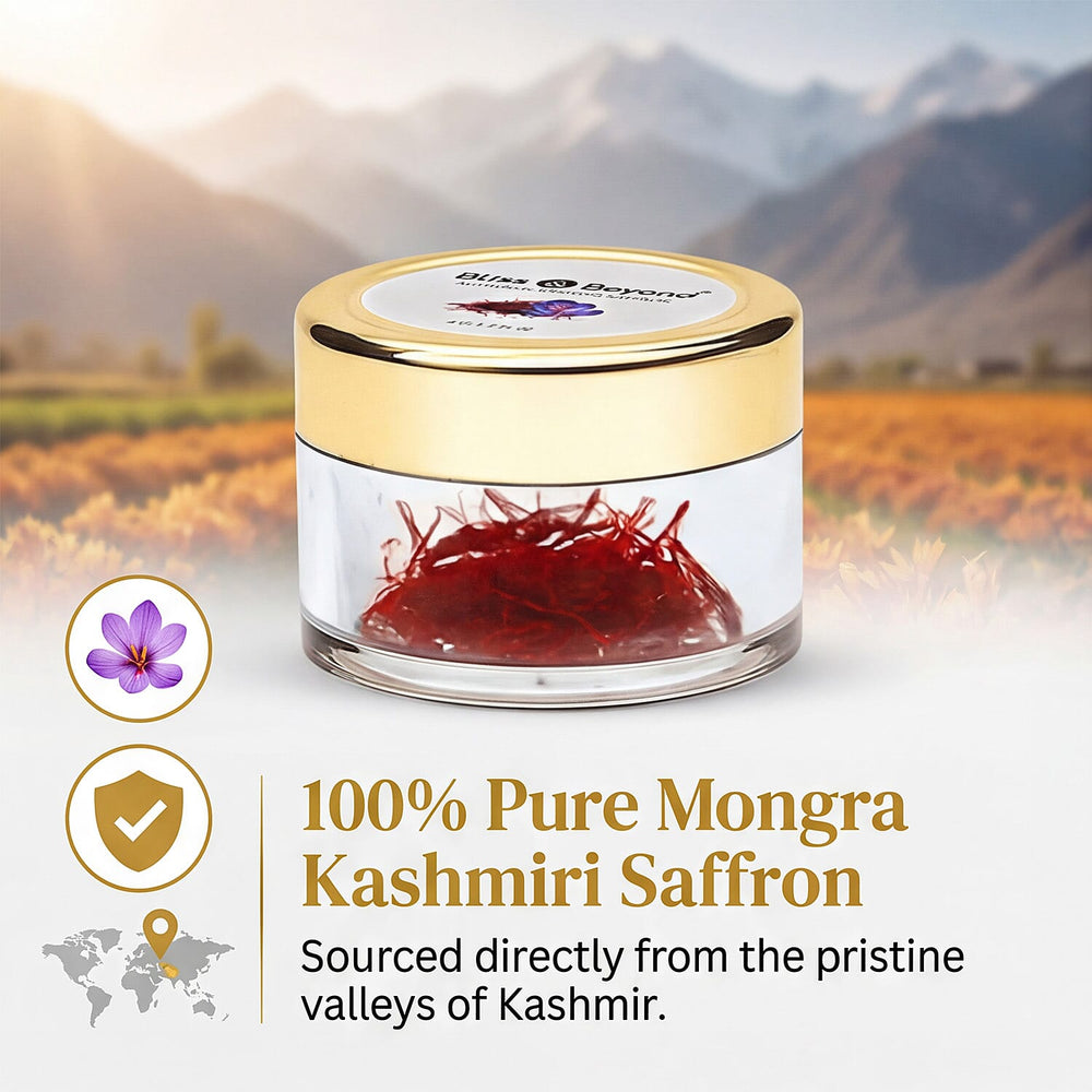 100% Pure Authentic Mongra Kashmiri Saffron - 4 Gram