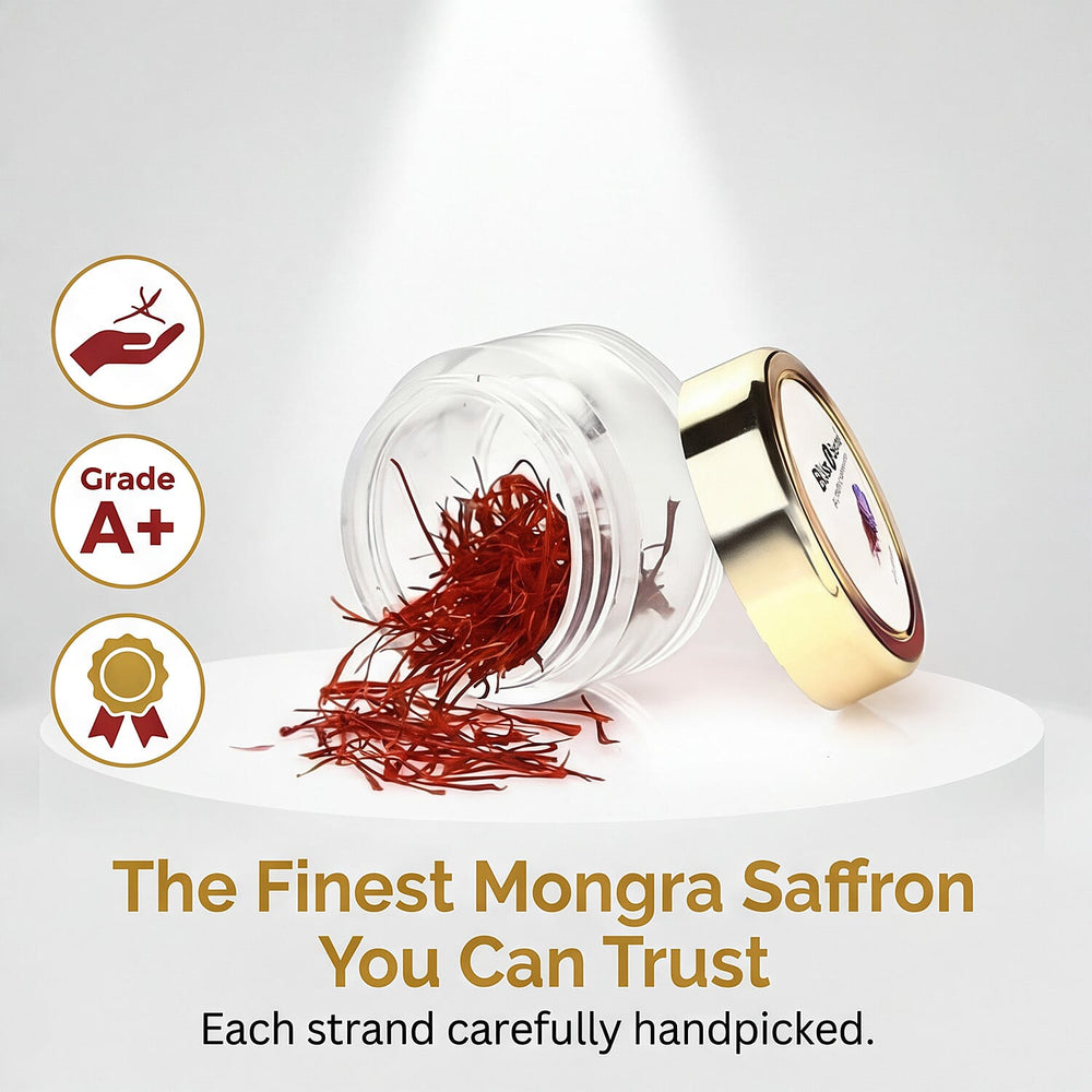 100% Pure Authentic Mongra Kashmiri Saffron - 4 Gram