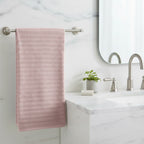 LIVMORE Cotton Patterned Towel (Size 140x1 cm) - Lavender_8478078_1