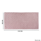 LIVMORE Cotton Patterned Towel (Size 140x1 cm) - Lavender_8478078_4