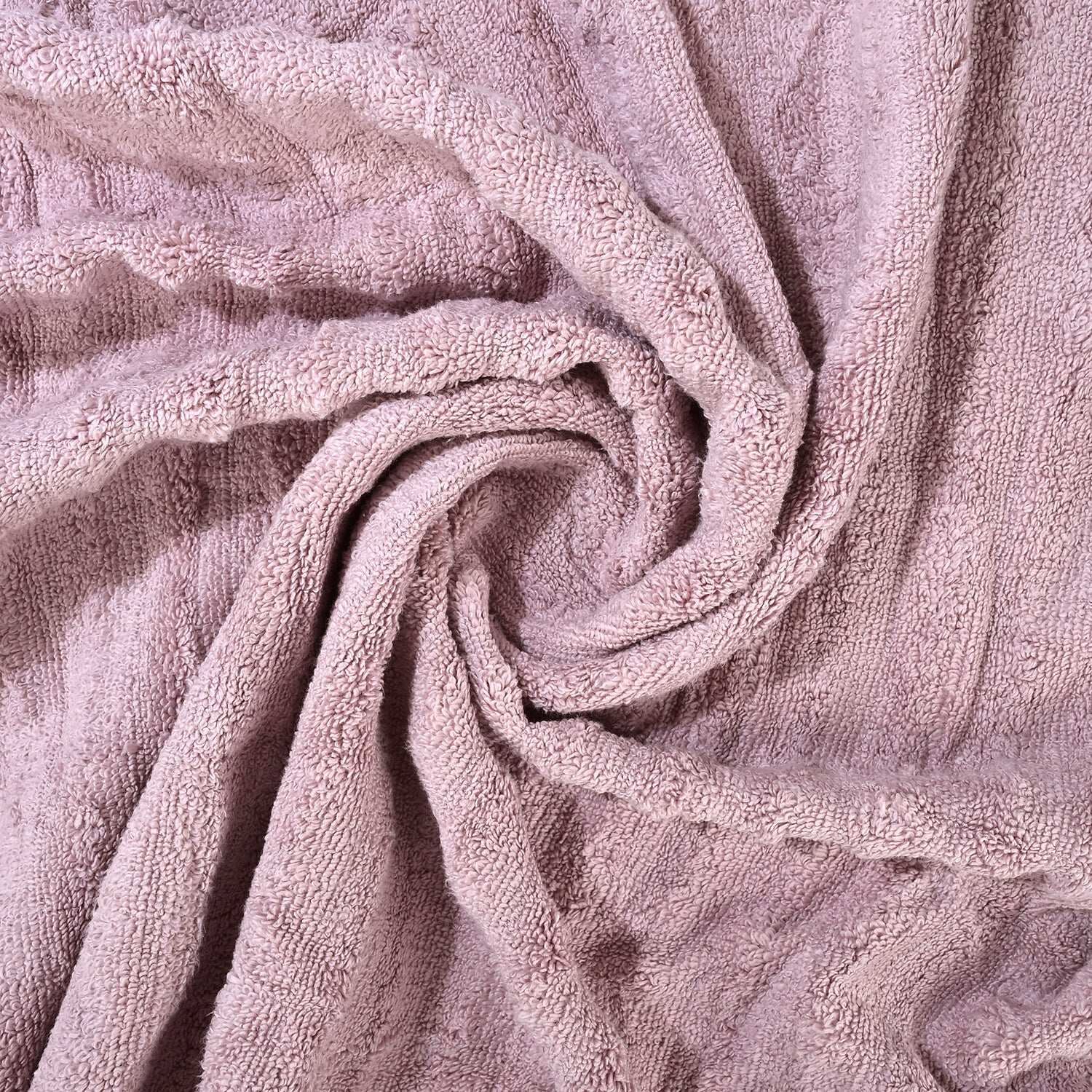 LIVMORE Cotton Patterned Towel (Size 140x1 cm) - Lavender_8478078_7