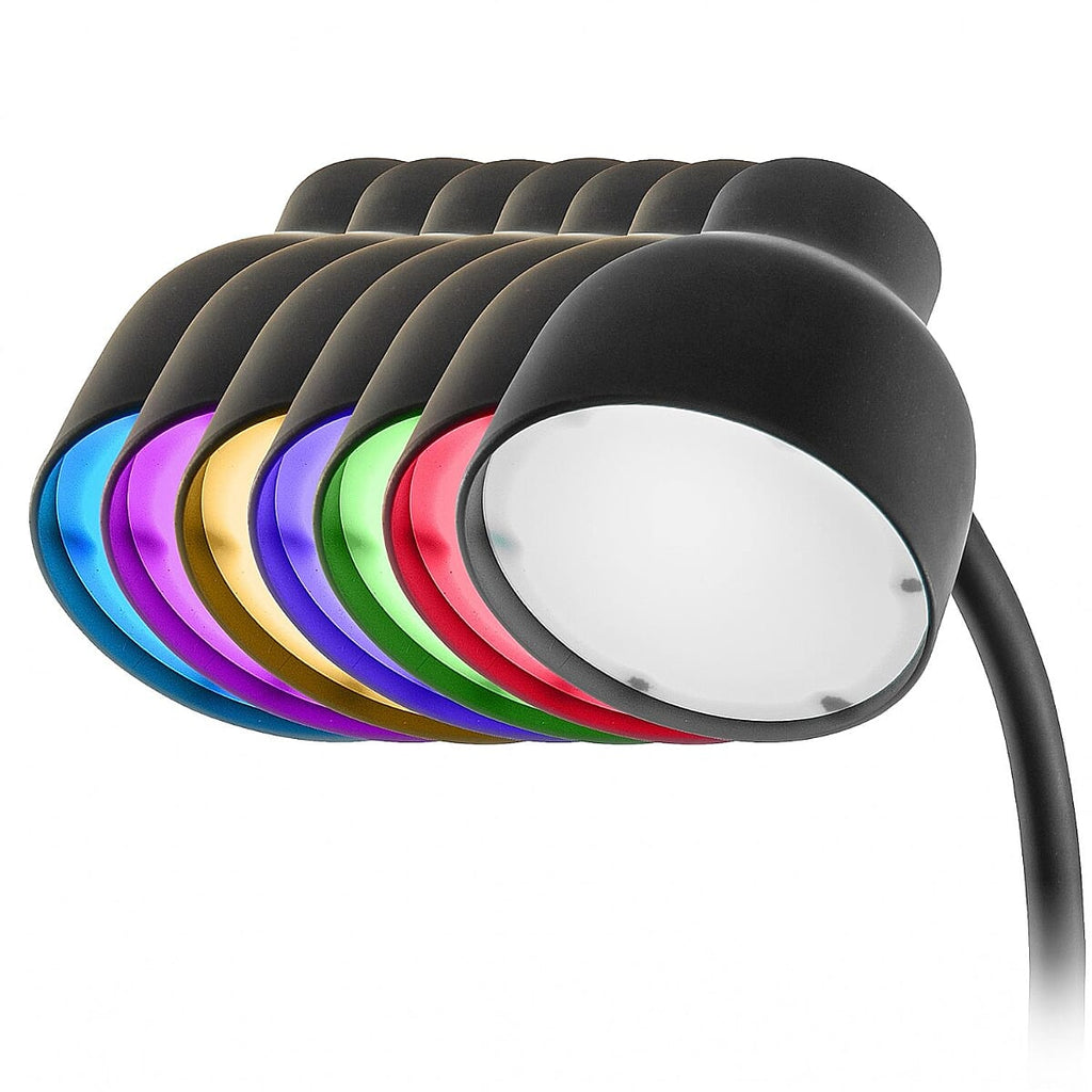 Groov-e 3-in-1 LED Desk Lamp with Wireless Speaker - Smartphone Charger - Black