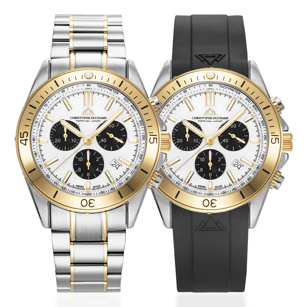 Christophe Duchamp Swiss Quartz Mens Watch in Stainless Steel - Silver_8478707_2