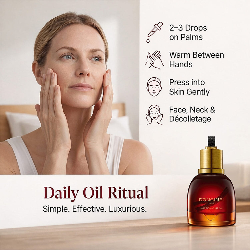 REVERSE THE SIGN OF AGEING WITH ONE DROP - DONGINBI 1899 Signature Oil - THE KOREAN REGIME SKINCARE- 15gm