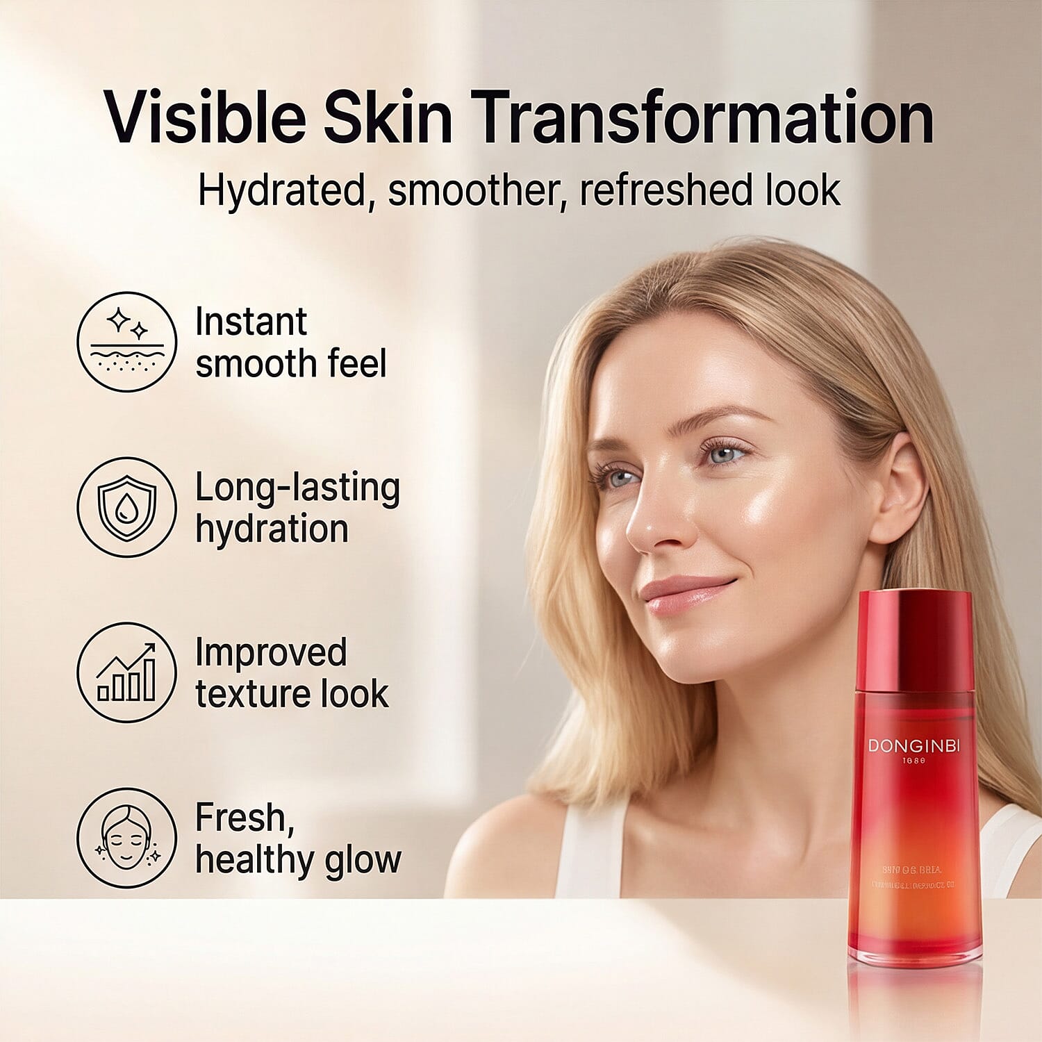 DONGINBI Single Essence (70ml) with Micro Cleansing Foam (50ml)