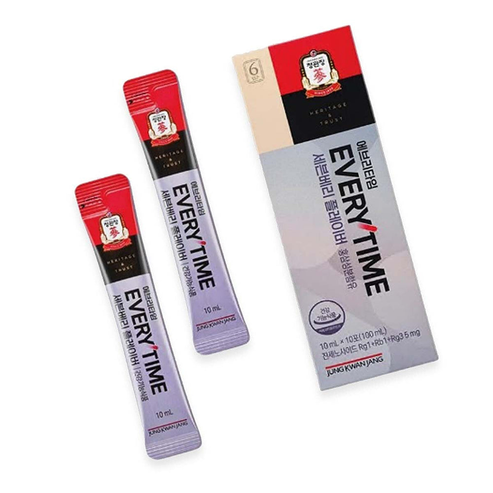 Jung Kwan Jang Korean Red Ginseng Everytime Seven Berry (7 Sticks - 10ml Each)