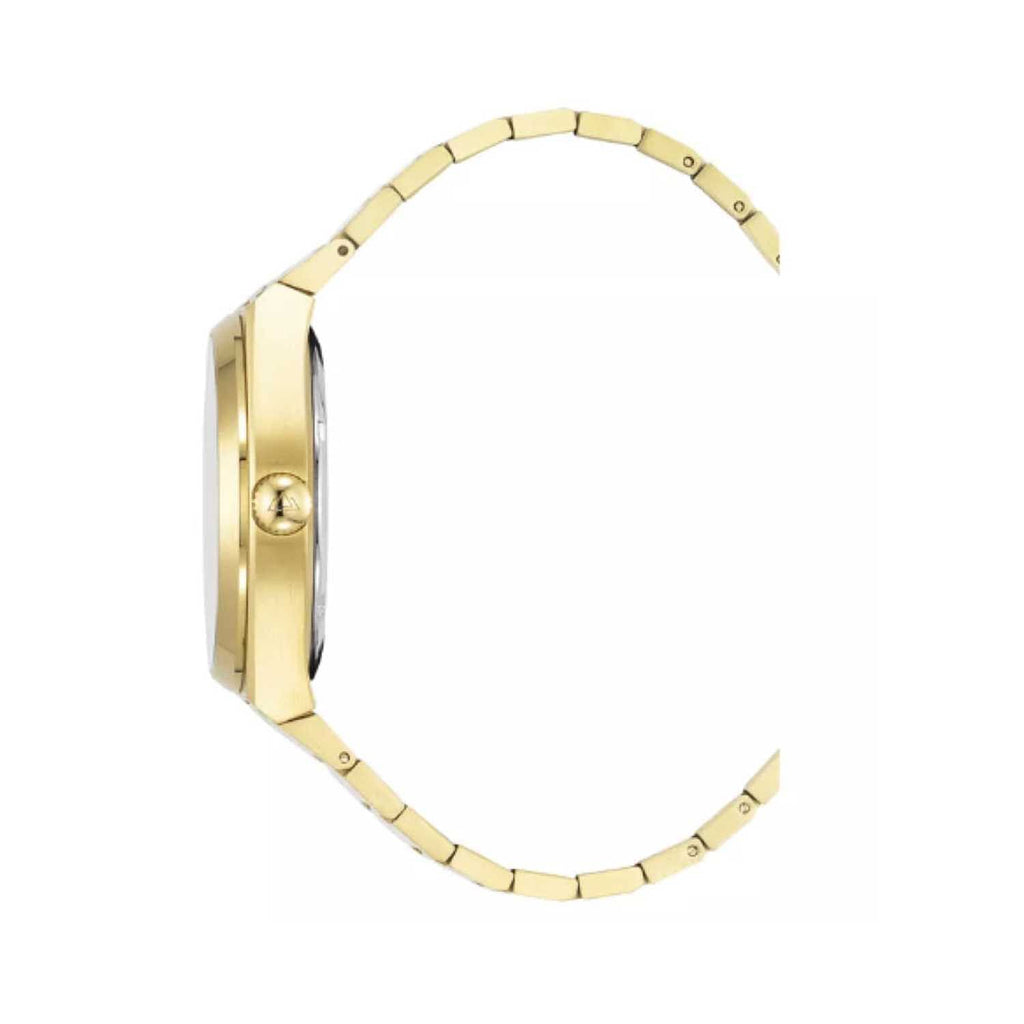 CHRISTOPHE DUCHAMP Attitude Auto Swiss Automatic 10ATM WR Black Dial - Gold Case Mens Watch with Gold Stainless Steel Strap