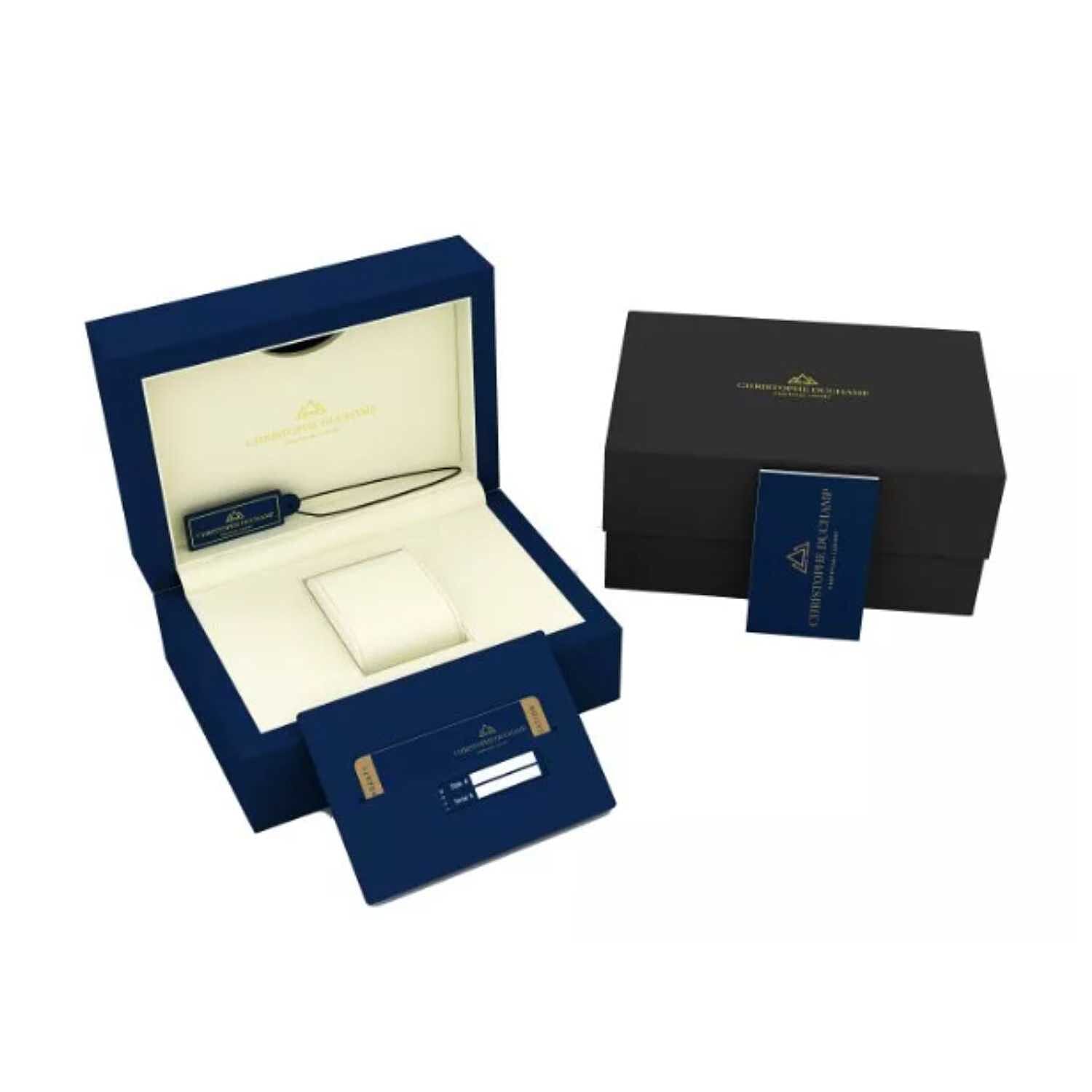 CHRISTOPHE DUCHAMP Attitude Auto Swiss Automatic 10ATM WR Black Dial - Black Case Mens Watch with Black Stainless Steel Strap
