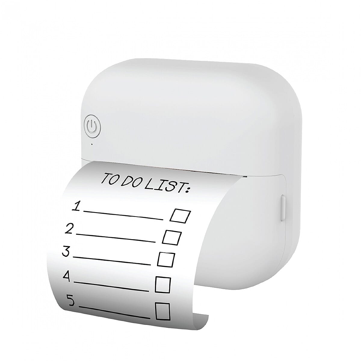 Groov-e Mini Wireless Thermal Printer - Portable 200 DPI Inkless Bluetooth Printer for iOS - Android, Includes 3 Paper Rolls - Rechargeable Battery