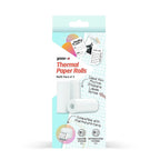 Groov-e Thermal Printer Refill Pack - 3 Rolls (57 x 25mm), Includes 1x White Paper - 2x Self-Adhesive Sticker Rolls