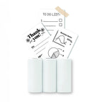 Groov-e Thermal Printer Refill Pack - 3 Rolls (57 x 25mm), Includes 1x White Paper - 2x Self-Adhesive Sticker Rolls