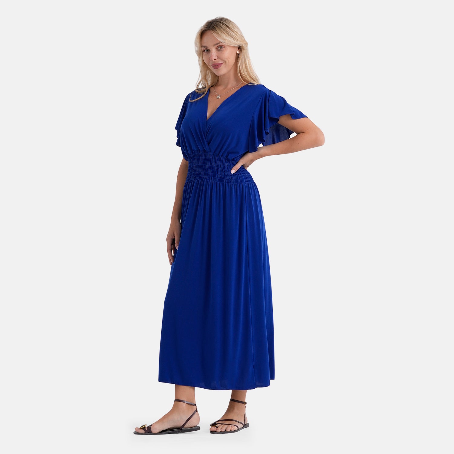 & Maisi Patterned Dress (Size - One Size) - Blue_8480966_3