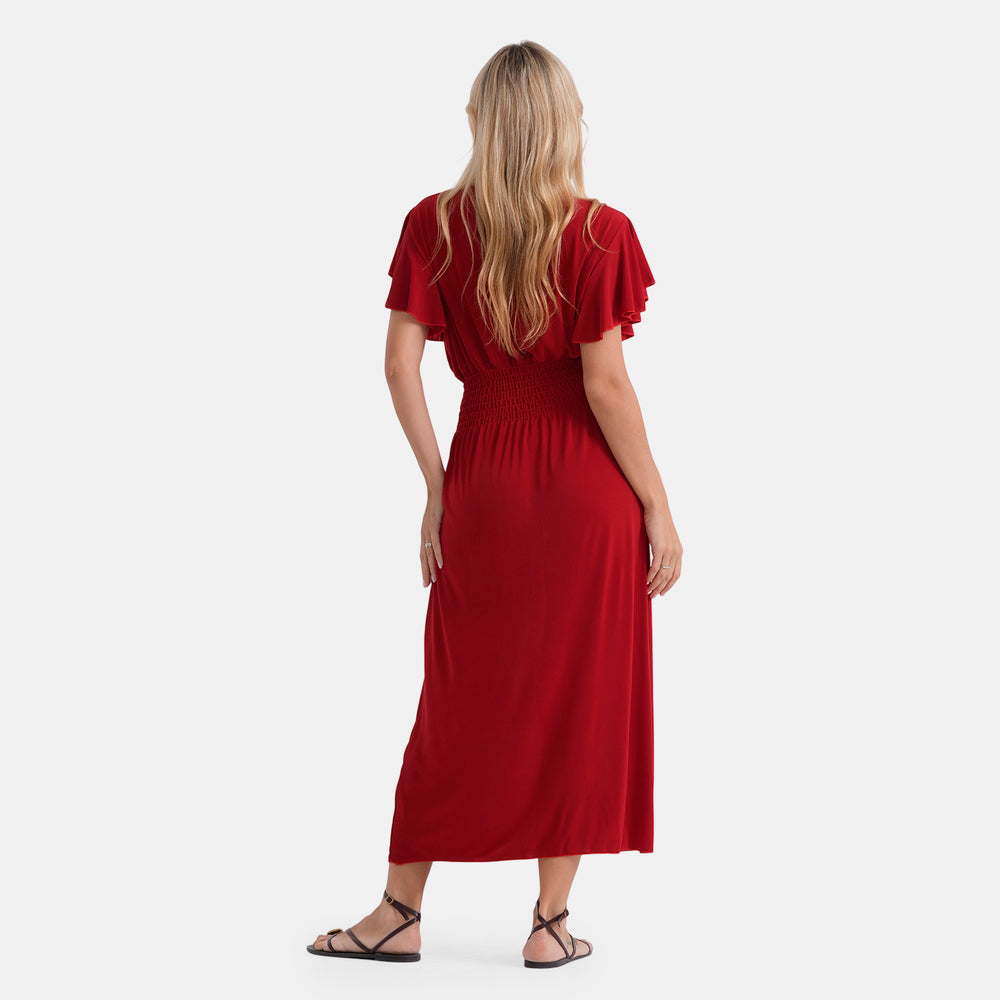 & Maisi Patterned Dress (Size - One Size) - Red_8480968_2