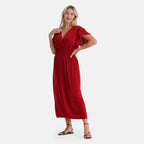& Maisi Patterned Dress (Size - One Size) - Red_8480968_3
